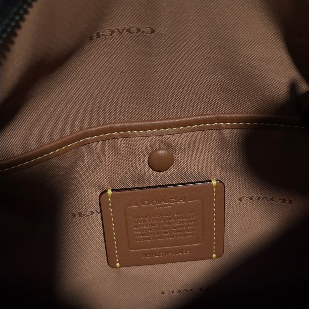 Coach Cary Black Leather Shoulder Bag - Picture 3 of 11